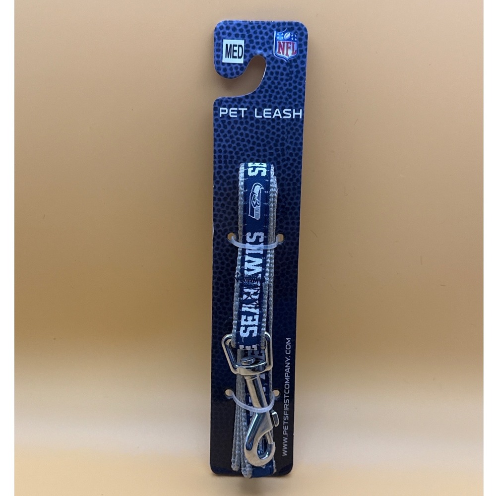 Pets First Seattle Seahawks NFL Pet Leash Medium Blue Grey SEA-3031-MD NEW
